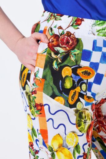 Moda za polnejše Hlače širokih nogavica elastičnog struka plus velikost, xxl, Ulla Popken in Johann Popken (JP1880)