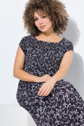 Moda za polnejše Haljina maxi kratkih rukava plus velikost, xxl, Ulla Popken in Johann Popken (JP1880)