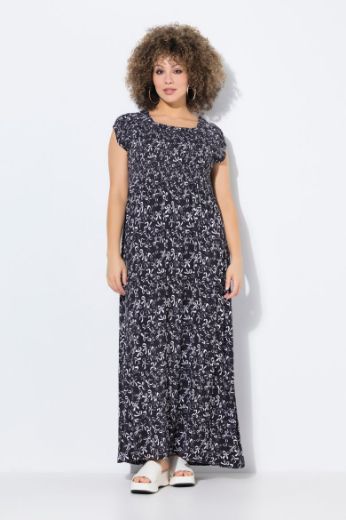 Moda za polnejše Haljina maxi kratkih rukava plus velikost, xxl, Ulla Popken in Johann Popken (JP1880)