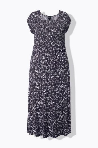 Moda za polnejše Haljina maxi kratkih rukava plus velikost, xxl, Ulla Popken in Johann Popken (JP1880)