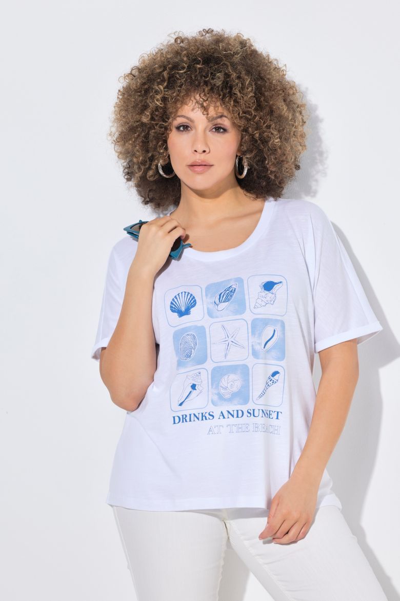 Moda za polnejše Haljina kratkih rukava okruglog ovratnika plus velikost, xxl, Ulla Popken in Johann Popken (JP1880)