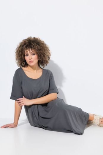 Moda za polnejše Haljina midi kratkih rukava okruglog izreza plus velikost, xxl, Ulla Popken in Johann Popken (JP1880)