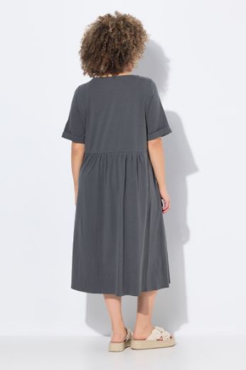 Moda za polnejše Haljina midi kratkih rukava okruglog izreza plus velikost, xxl, Ulla Popken in Johann Popken (JP1880)