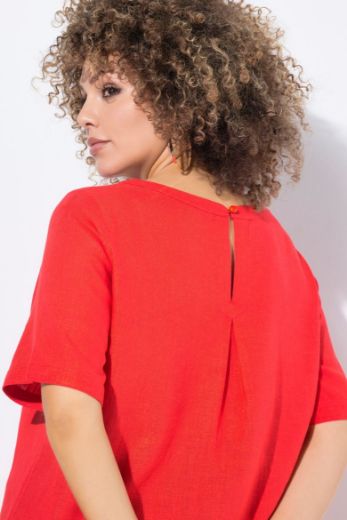 Moda za polnejše Bluza kratkih rukava, okrugli izrez plus velikost, xxl, Ulla Popken in Johann Popken (JP1880)