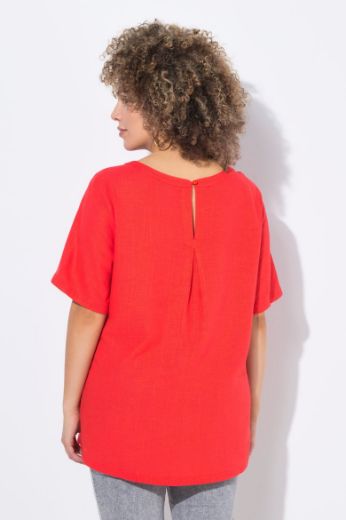 Moda za polnejše Bluza kratkih rukava, okrugli izrez plus velikost, xxl, Ulla Popken in Johann Popken (JP1880)