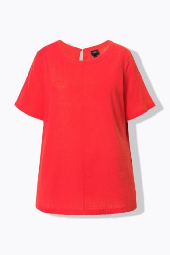 Moda za polnejše Bluza kratkih rukava, okrugli izrez plus velikost, xxl, Ulla Popken in Johann Popken (JP1880)