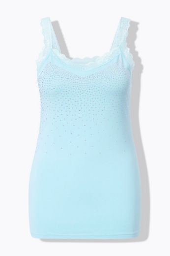 Moda za polnejše Top s čipkastim detaljima plus velikost, xxl, Ulla Popken in Johann Popken (JP1880)
