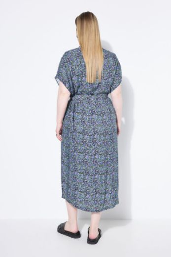 Moda za polnejše Haljina maxi kratkih rukava cvjetnog uzorka plus velikost, xxl, Ulla Popken in Johann Popken (JP1880)