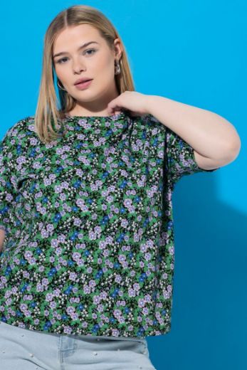 Moda za polnejše Majica kratkih rukava šireg kroja plus velikost, xxl, Ulla Popken in Johann Popken (JP1880)