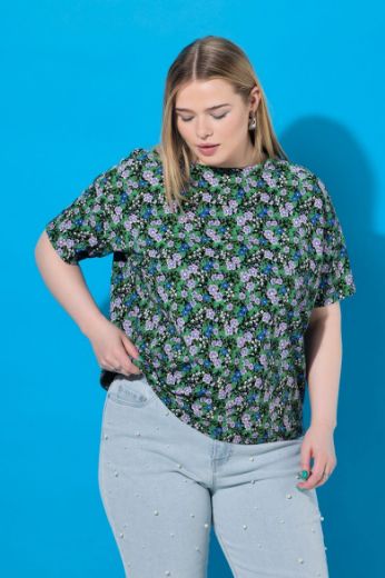 Moda za polnejše Majica kratkih rukava šireg kroja plus velikost, xxl, Ulla Popken in Johann Popken (JP1880)