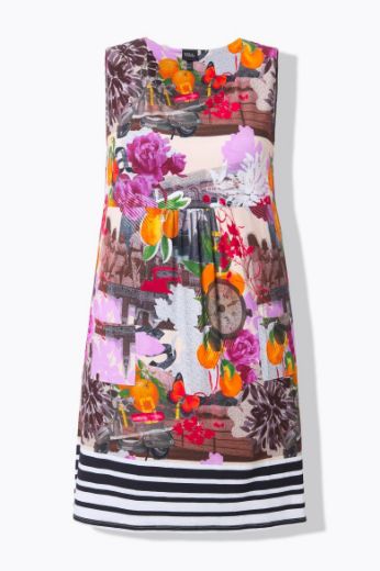 Moda za polnejše Haljina midi bez rukava okruglog ovratnika plus velikost, xxl, Ulla Popken in Johann Popken (JP1880)