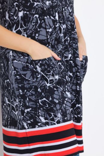 Moda za polnejše Haljina midi bez rukava okruglog ovratnika plus velikost, xxl, Ulla Popken in Johann Popken (JP1880)