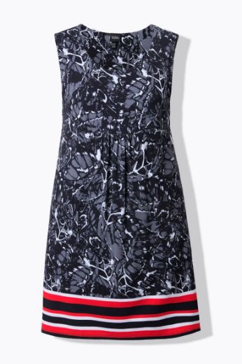 Moda za polnejše Haljina midi bez rukava okruglog ovratnika plus velikost, xxl, Ulla Popken in Johann Popken (JP1880)
