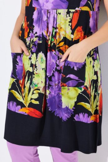 Moda za polnejše Haljina midi bez rukava okruglog ovratnika plus velikost, xxl, Ulla Popken in Johann Popken (JP1880)