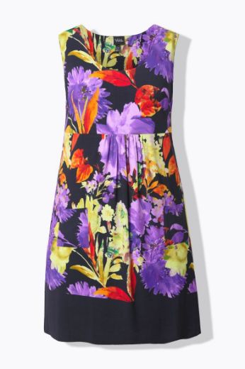 Moda za polnejše Haljina midi bez rukava okruglog ovratnika plus velikost, xxl, Ulla Popken in Johann Popken (JP1880)
