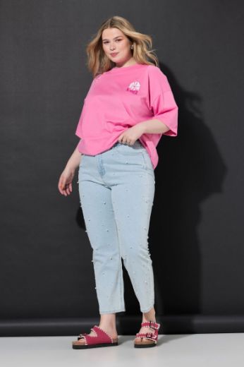Moda za polnejše Traperice s perlicama plus velikost, xxl, Ulla Popken in Johann Popken (JP1880)