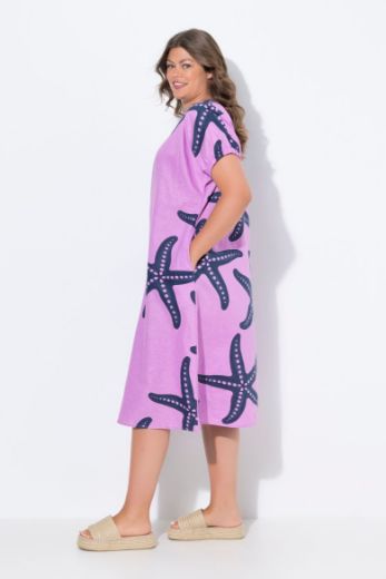 Moda za polnejše Haljina midi kratkih rukava okruglog ovratnika plus velikost, xxl, Ulla Popken in Johann Popken (JP1880)
