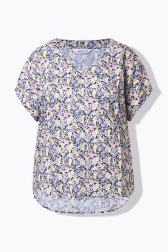 Moda za polnejše Bluza kratkih rukava V ovratnika plus velikost, xxl, Ulla Popken in Johann Popken (JP1880)