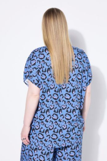 Moda za polnejše Bluza kratkih rukava V ovratnika plus velikost, xxl, Ulla Popken in Johann Popken (JP1880)