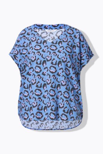 Moda za polnejše Bluza kratkih rukava V ovratnika plus velikost, xxl, Ulla Popken in Johann Popken (JP1880)