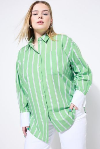 Moda za polnejše Košulja dugih rukava šireg kroja plus velikost, xxl, Ulla Popken in Johann Popken (JP1880)