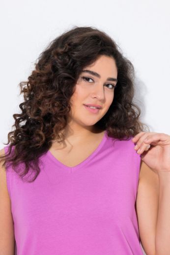 Moda za polnejše Majica V izrez Basic top plus velikost, xxl, Ulla Popken in Johann Popken (JP1880)