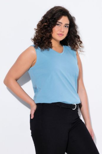 Moda za polnejše Majica V izrez Basic top plus velikost, xxl, Ulla Popken in Johann Popken (JP1880)