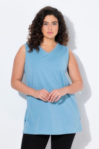 Moda za polnejše Majica V izrez Basic top plus velikost, xxl, Ulla Popken in Johann Popken (JP1880)