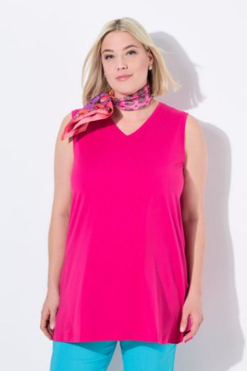 Moda za polnejše Majica V izrez Basic top plus velikost, xxl, Ulla Popken in Johann Popken (JP1880)
