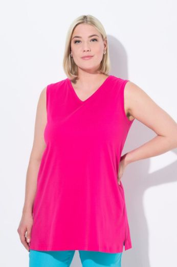 Moda za polnejše Majica V izrez Basic top plus velikost, xxl, Ulla Popken in Johann Popken (JP1880)