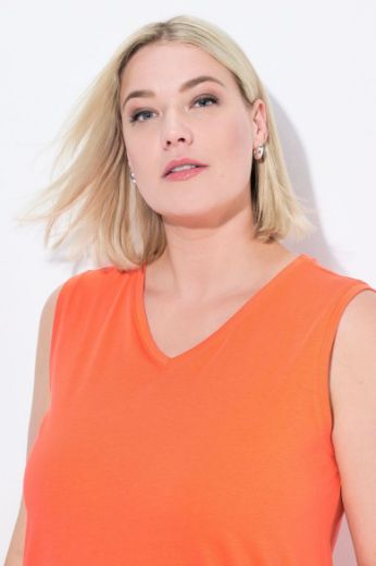 Moda za polnejše Majica V izrez Basic top plus velikost, xxl, Ulla Popken in Johann Popken (JP1880)