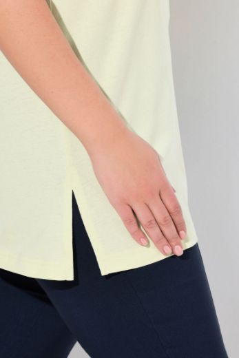 Moda za polnejše Majica V izrez Basic top plus velikost, xxl, Ulla Popken in Johann Popken (JP1880)