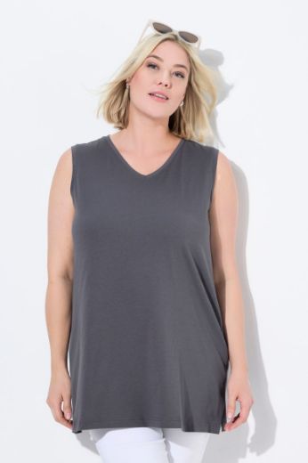 Moda za polnejše Majica V izrez Basic top plus velikost, xxl, Ulla Popken in Johann Popken (JP1880)