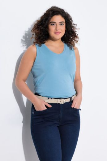 Moda za polnejše Top V ovratnik A kroja plus velikost, xxl, Ulla Popken in Johann Popken (JP1880)