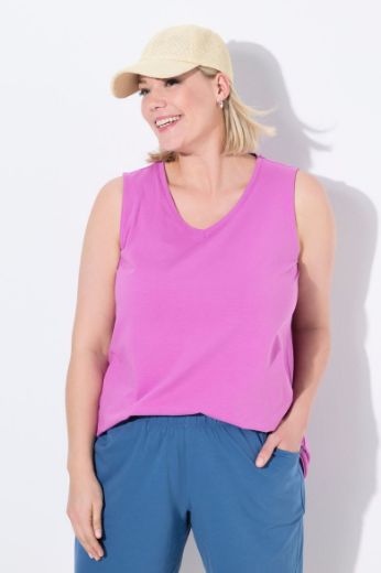 Moda za polnejše Top V ovratnik A kroja plus velikost, xxl, Ulla Popken in Johann Popken (JP1880)