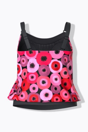 Moda za polnejše Kupaći kostim Tankini motiv krugova plus velikost, xxl, Ulla Popken in Johann Popken (JP1880)
