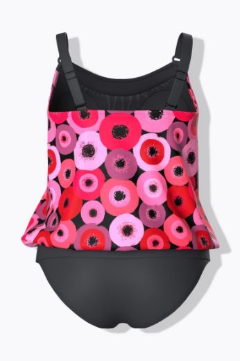 Moda za polnejše Kupaći kostim Tankini motiv krugova plus velikost, xxl, Ulla Popken in Johann Popken (JP1880)