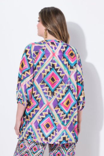Moda za polnejše Tunika 3/4 rukava A kroja plus velikost, xxl, Ulla Popken in Johann Popken (JP1880)