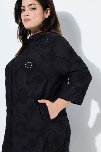 Moda za polnejše Haljina 3/4 rukava na kopčanje plus velikost, xxl, Ulla Popken in Johann Popken (JP1880)
