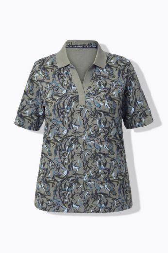Moda za polnejše Majica Polo kratkih rukava plus velikost, xxl, Ulla Popken in Johann Popken (JP1880)