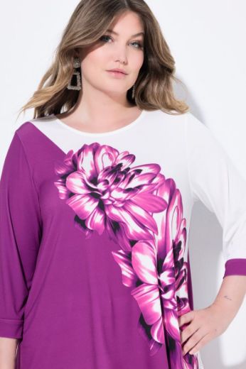 Moda za polnejše Majica 3/4 rukava cvjetnog uzorka plus velikost, xxl, Ulla Popken in Johann Popken (JP1880)