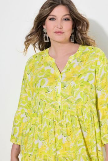 Moda za polnejše Haljina midi 3/4 rukava A kroja plus velikost, xxl, Ulla Popken in Johann Popken (JP1880)