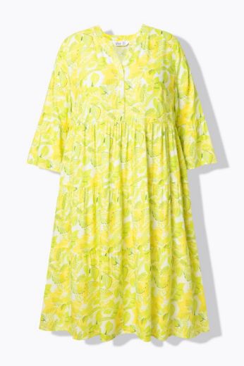 Moda za polnejše Haljina midi 3/4 rukava A kroja plus velikost, xxl, Ulla Popken in Johann Popken (JP1880)