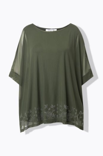Moda za polnejše Bluza polu rukava šireg kroja plus velikost, xxl, Ulla Popken in Johann Popken (JP1880)