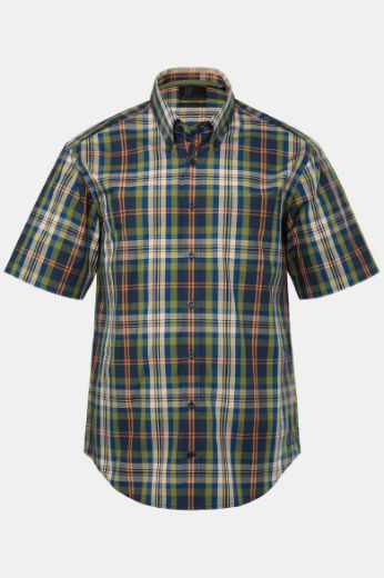 Moda za polnejše Košulja kratkih rukava karirana plus velikost, xxl, Ulla Popken in Johann Popken (JP1880)