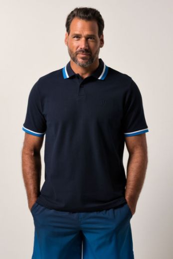Moda za polnejše Majica Polo kratkih rukava plus velikost, xxl, Ulla Popken in Johann Popken (JP1880)