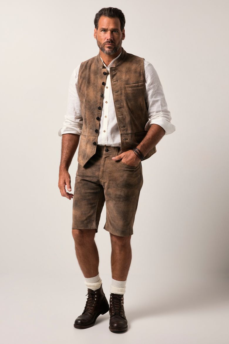 Moda za polnejše Bermude kožne plus velikost, xxl, Ulla Popken in Johann Popken (JP1880)