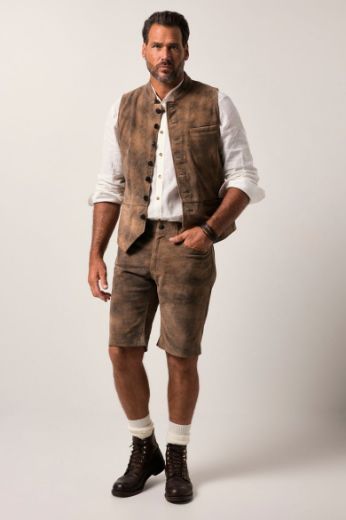 Moda za polnejše Bermude kožne plus velikost, xxl, Ulla Popken in Johann Popken (JP1880)