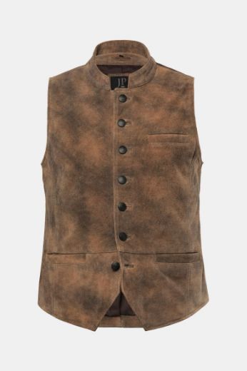 Moda za polnejše Prsluk kožni na kopčanje plus velikost, xxl, Ulla Popken in Johann Popken (JP1880)