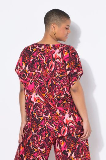 Moda za polnejše Bluza kratkih rukava V ovratnika plus velikost, xxl, Ulla Popken in Johann Popken (JP1880)